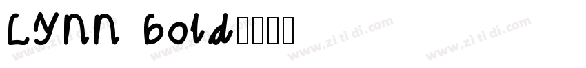 LYNN Bold字体转换